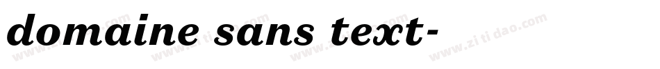 domaine sans text字体转换